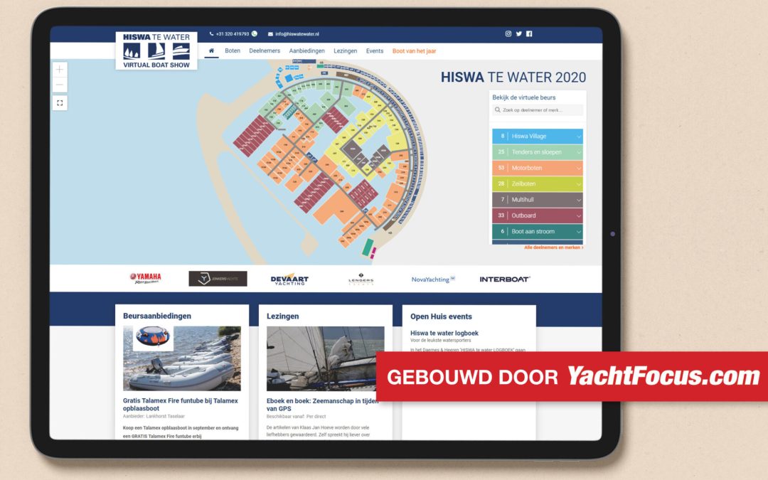 HISWA te water Virtual Boat Show 2020 is geopend