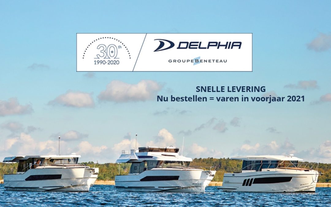 Kortingsactie vanwege dertigjarig bestaan van Delphia Yachts