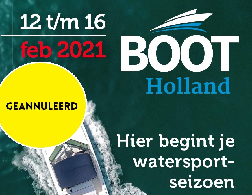 Boot Holland 2021 gaat niet door