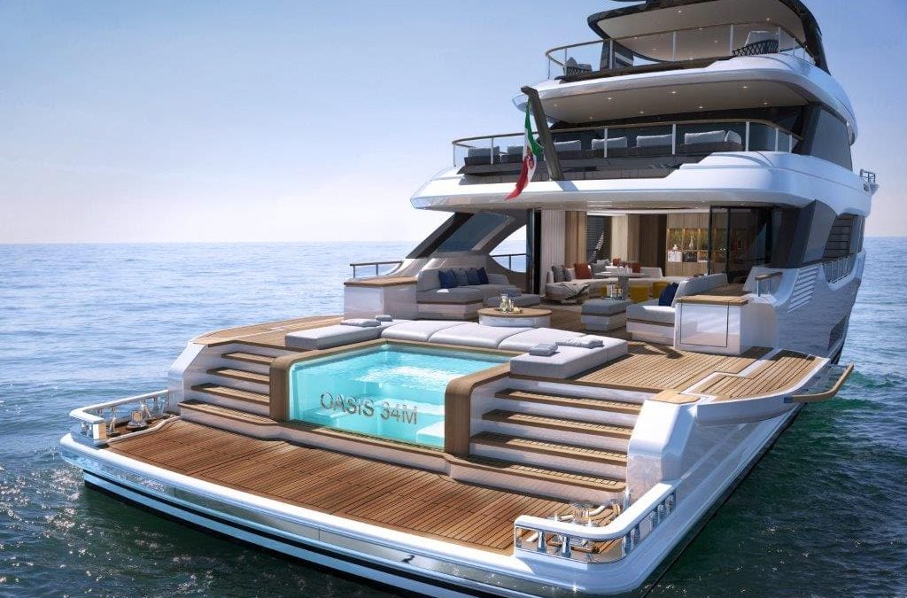 Dit zijn de nieuwe renderings van Benetti’s 34 meter lange Oasis