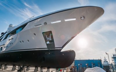 Russisch superjachtbezit in perspectief geplaatst