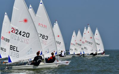ILCA klasse verovert Oostende met Pasen