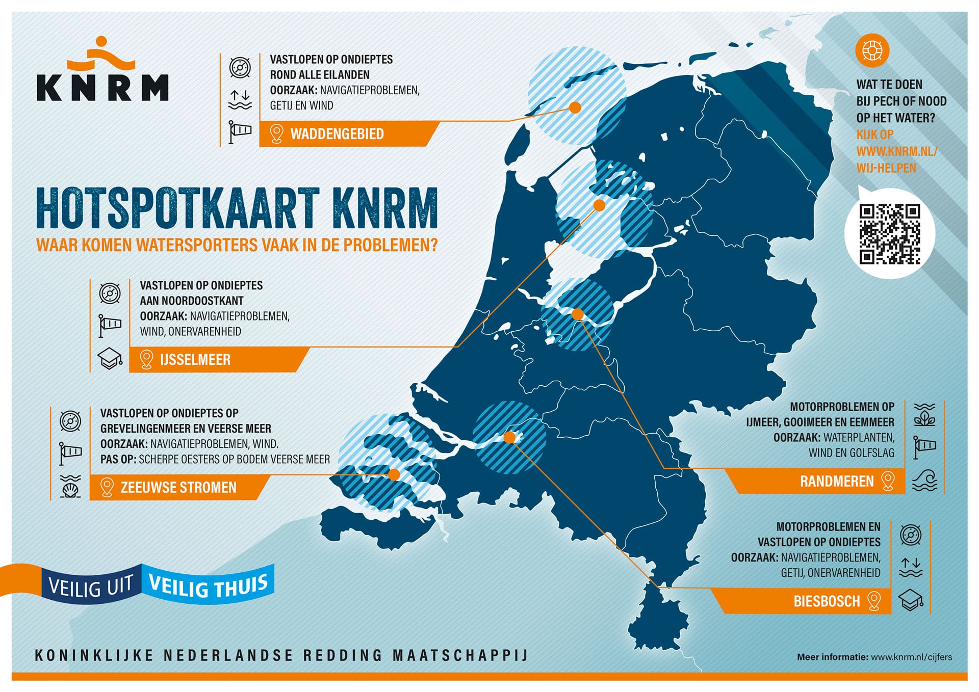 hotpotkaart-knrm:-op-deze-plekken-komen-veel-watersporters-in-de-problemen