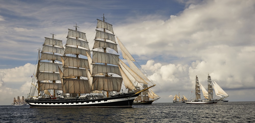 Eerste zeilreuzen varen Antwerpen binnen