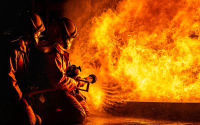 Zeer grote brand bij de Brouwersdam