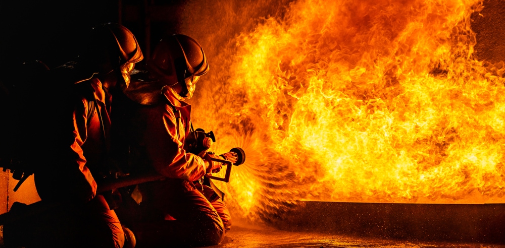 Zeer grote brand bij de Brouwersdam
