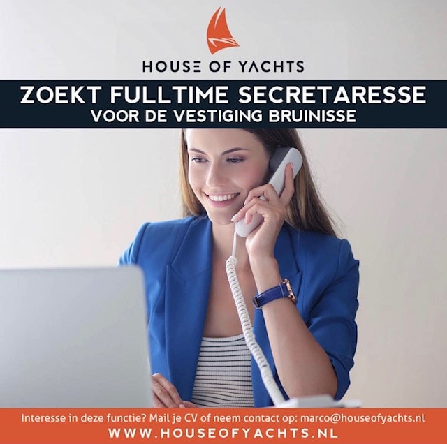 House of Yachts zoekt fulltime secretaresse