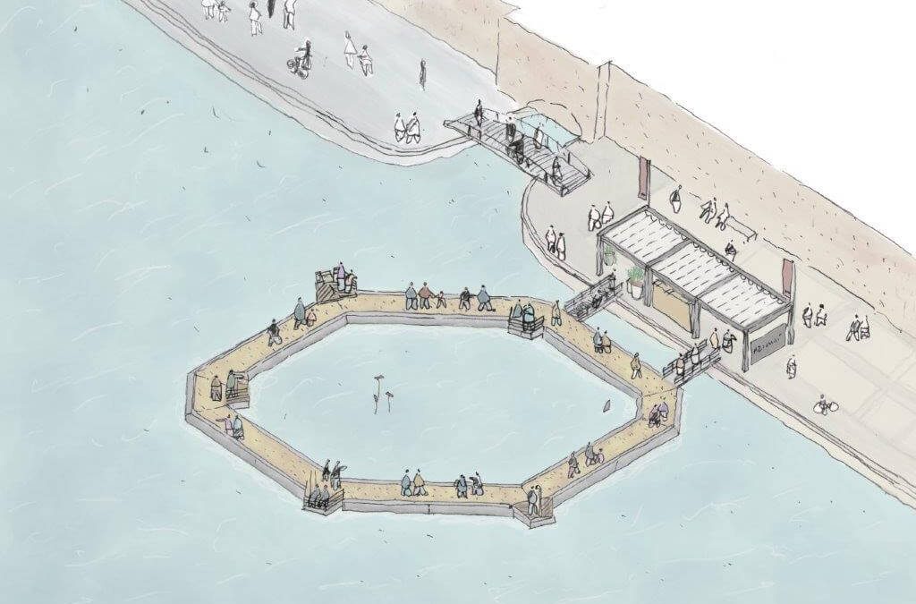 Azimut presenteert drijvende promenade in Milaan