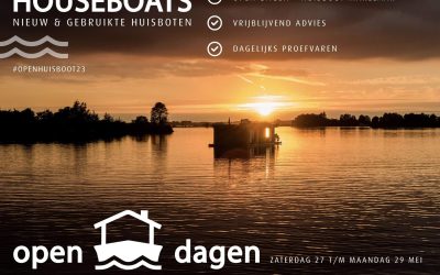 Open Huisboot tijdens het pinksterweekend bij Huisboot Makelaar