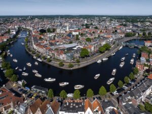 Luchtfoto Spaarne Feadships