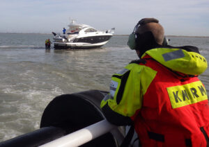 Hulpverlening gestrand motorjacht