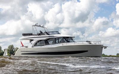 Primeurs van Boarnstream Yachting op de Hiswa te Water