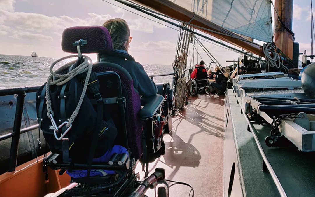 De Lutgerdina vaart de Enkhuizer Klipperrace met inclusief zeilteam