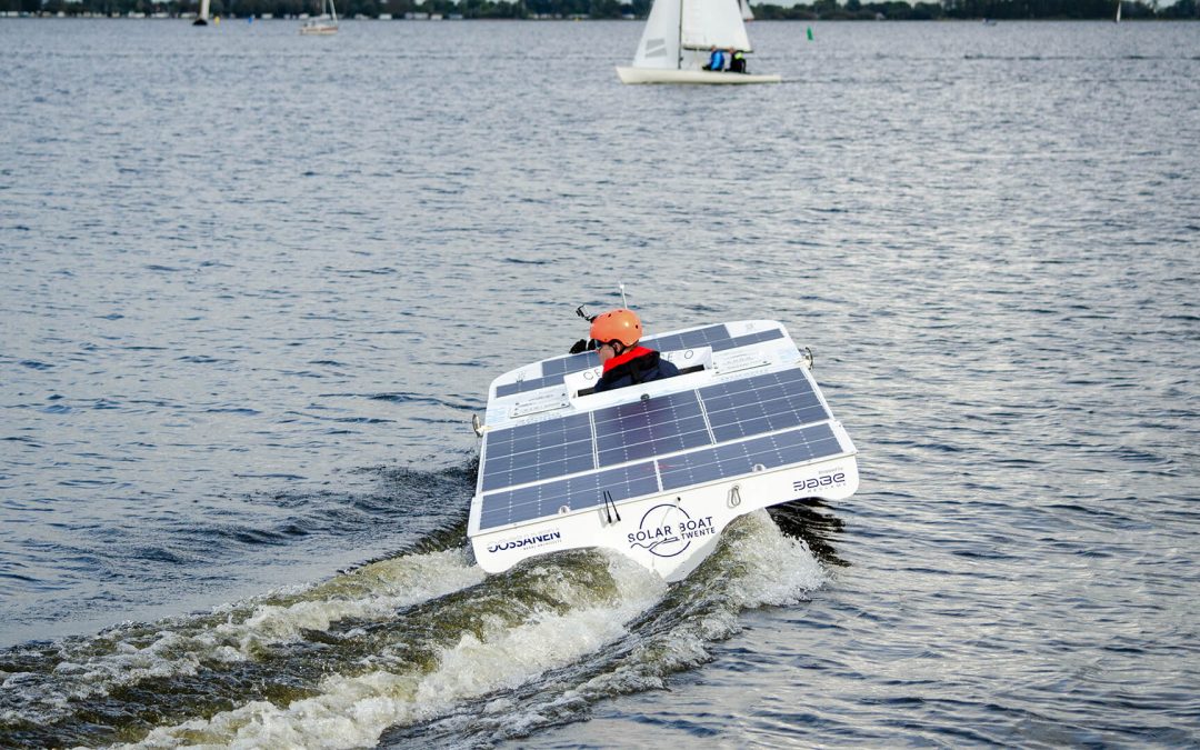 Solar Boat Twente heeft haar eerste race