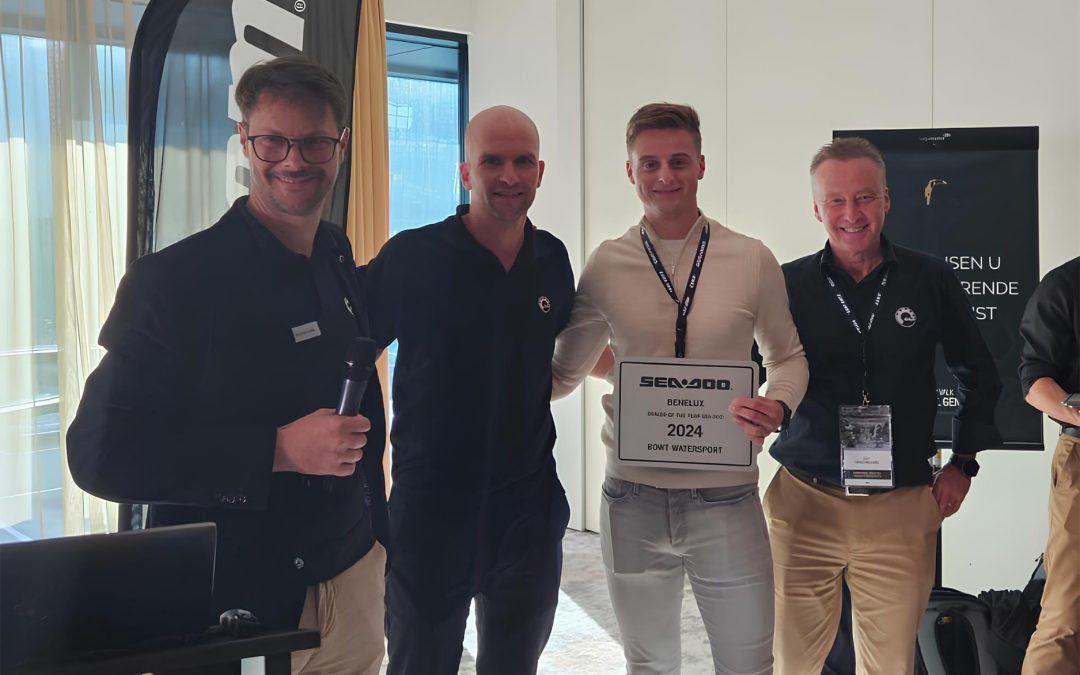 BOWT Watersport verkozen tot Sea-Doo Dealer of The Year 2024 voor de Benelux