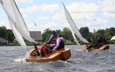 Oud-zeilend hout evenement op Zuidlaardermeer