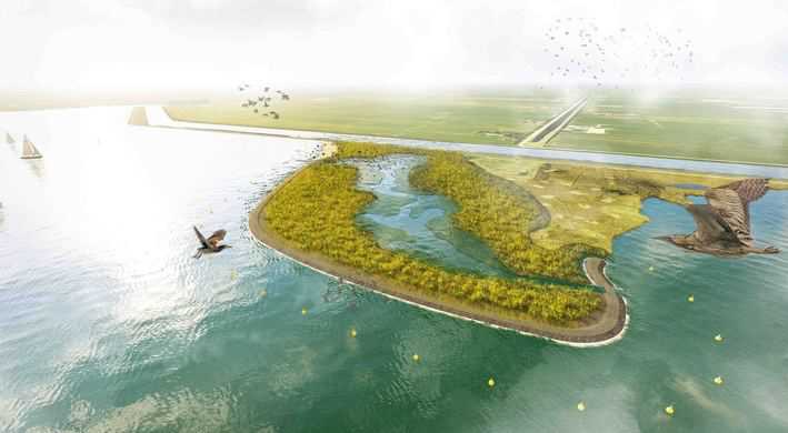 Omstreden Granuliet gestort bij natuurontwikkeling Alkmaarder-en Uitgeestermeer