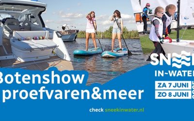 Sneek in-water eerste botenshow op een eiland