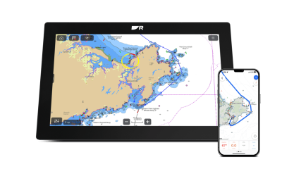 Raymarine integreert Axiom kaartplotters met navigatie-app Orca