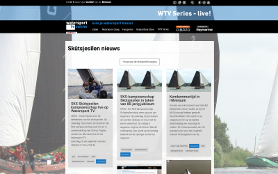 SKS Skûtsjesilen kampioenschap live op Watersport-TV