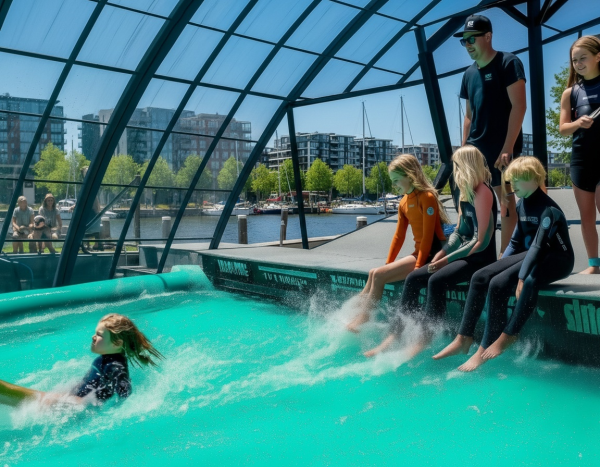 Veel interesse voor surf-kas op stedelijk water