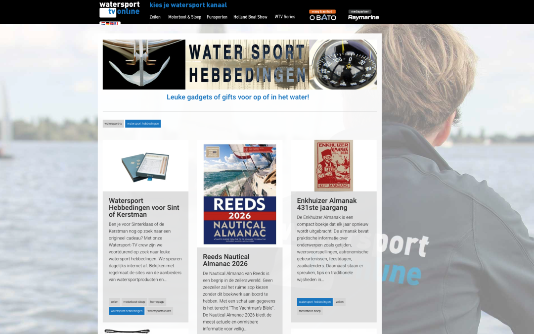 Watersport Hebbedingen voor Sint of Kerstman