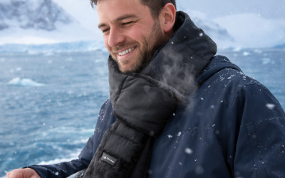 Oplaadbare verwarmde sjaal voor koude dagen