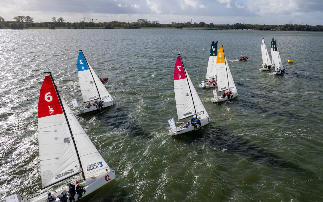 Benelux Sailing league start in Muiden