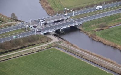 Scharsterrijnbrug (A6) voorlopig niet bediend voor hoge recreatievaart