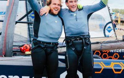 De Haas en Grijpma snelst rond Texel, Drent nadert wingfoil-record
