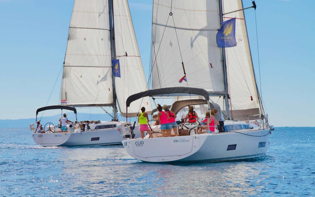One design racen tijdens Croatia Regatta
