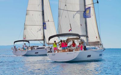 One design racen tijdens Croatia Regatta