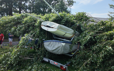 Studenten zeilers zwaar gedupeerd door zomer noodweer